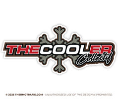 The cooler collective sticker collectif met sneeuwvlok