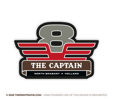 Scania V8 sticker The Captain van den Elsen logo. North Brabant