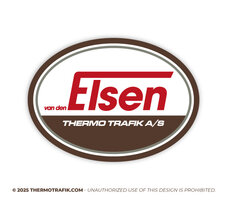 van den Elsen sticker ind e stijl van Sties Trmo trafik sticker oval