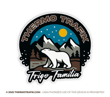 Frigo Familia Thermo Trafik sticker met ijsbeer en besneeuwde bergen 