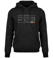carry the code earn the load zwarte hoodie 