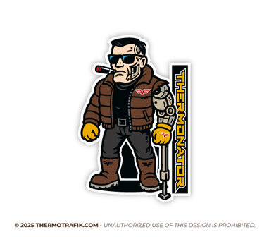 The thermonator - Thermo trafik aufkleber