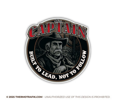 sticker The Captain Scania van den Elsen 1883 the captain