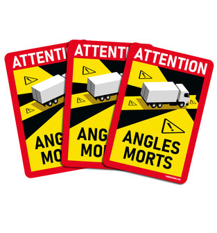 ANGLES MORT STICKERS EASY REMOVABLE - MAKKELIJK VERWIJDERBARE DODE HOEK STICKERS FRANKRIJK 