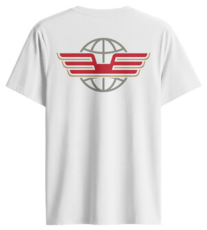 white T-shirt van den elsen Thermotrafik with logo