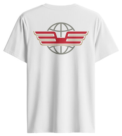 white T-shirt van den elsen Thermotrafik with logo